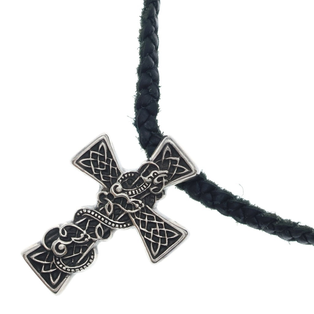 CHROME HEARTS(クロムハーツ) CELTIC CROSS XS ケルティッククロス ペンダントトップ レザーブレード シルバー
