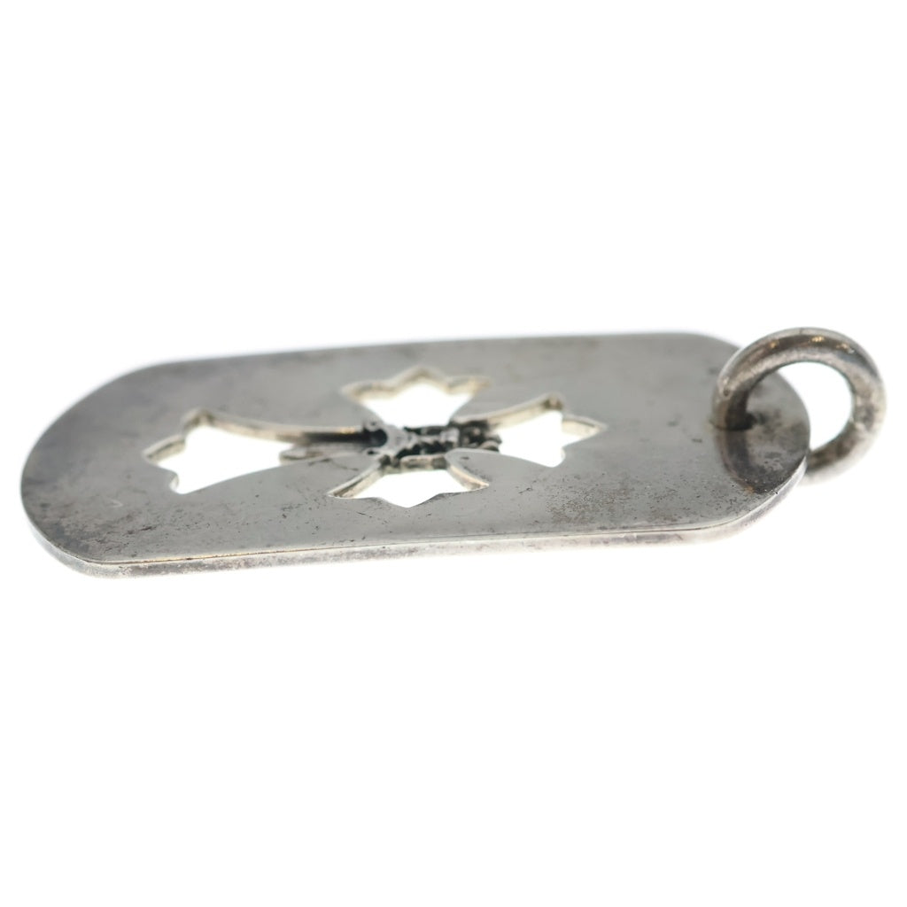 CHROME HEARTS(クロムハーツ) D TAG LRG CO CRS カットアウトクロスドッグタグ ラージ ペンダントトップ シルバー BCA239