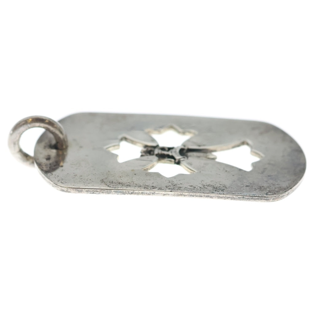 CHROME HEARTS(クロムハーツ) D TAG LRG CO CRS カットアウトクロスドッグタグ ラージ ペンダントトップ シルバー BCA239