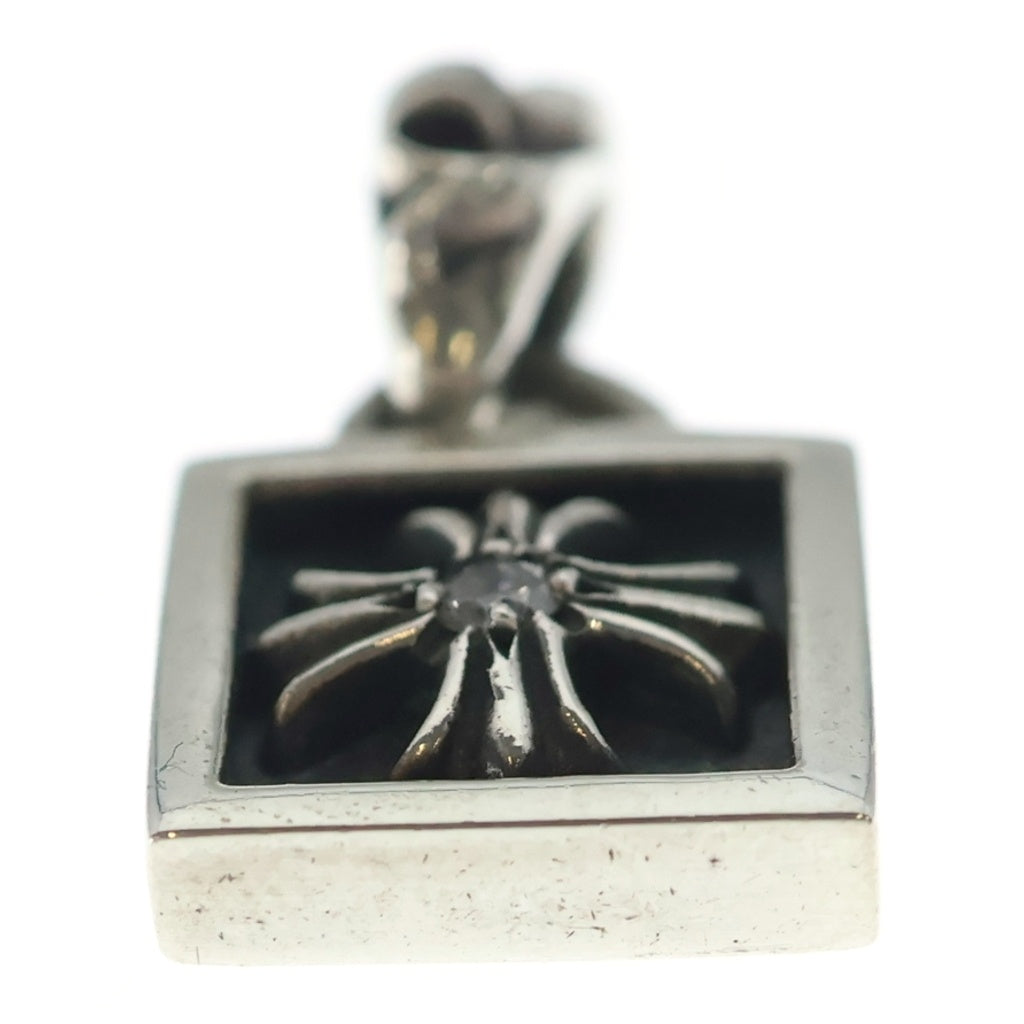 CHROME HEARTS(クロムハーツ) FRAMED CH PLUS 1DIA フレームドCHプラス チャーム 1ダイヤ ペンダントトップ シルバー