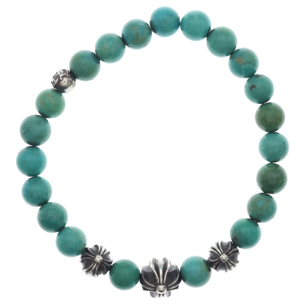 CHROME HEARTS(クロムハーツ) 8mm BEAD ビーズブレスレット ブルー