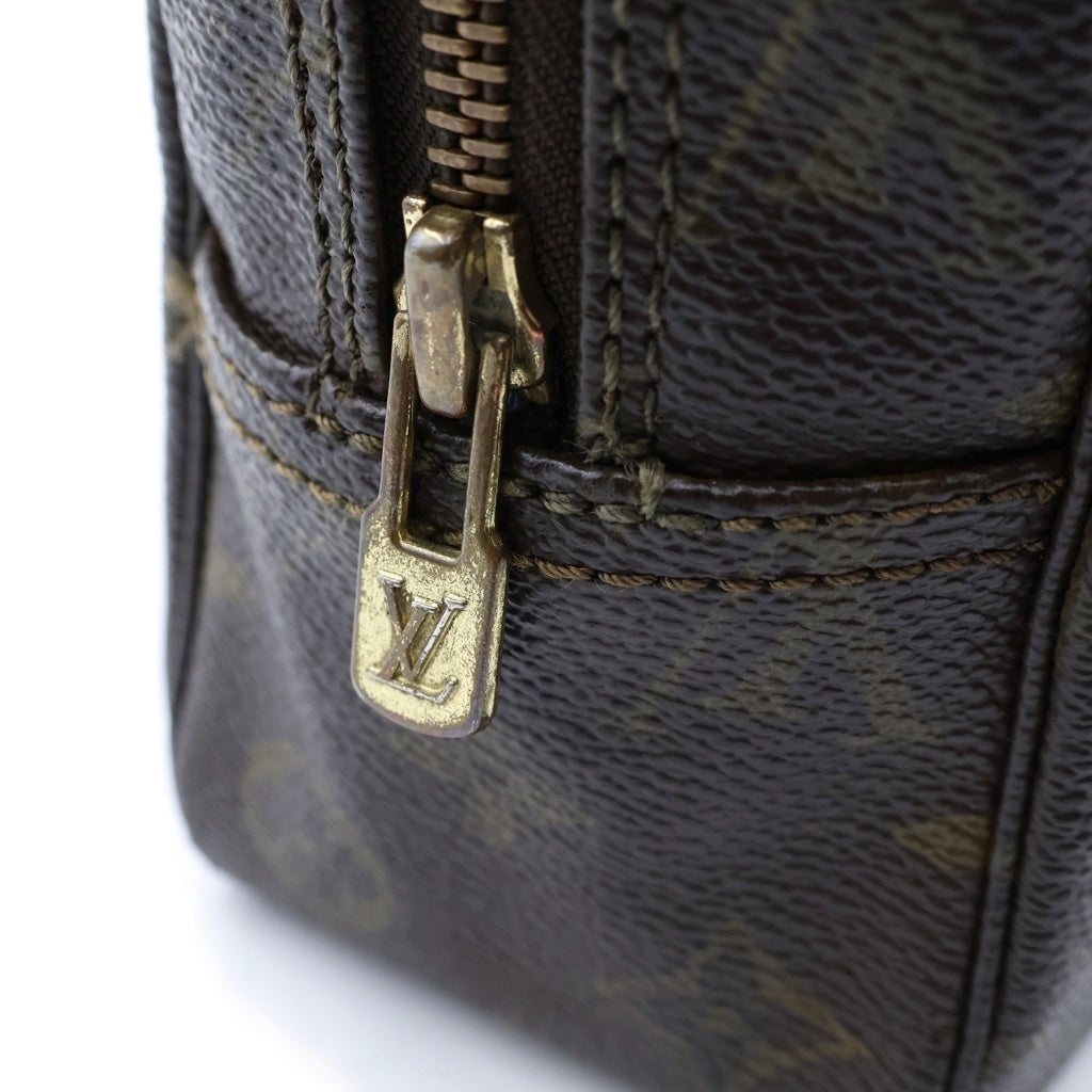 LOUIS VUITTON(ルイヴィトン) モノグラム トゥルーストワレット セカンドバッグ クラッチバッグ ケース ポーチ ブラウン PVC レザー ゴールド金具 M47524 レディース