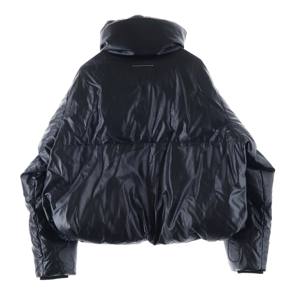 MM6 Maison Margiela(エムエムシックスメゾンマルジェラ) エコレザー パファー ダウンジャケット ブラック S52AM0304 S53057