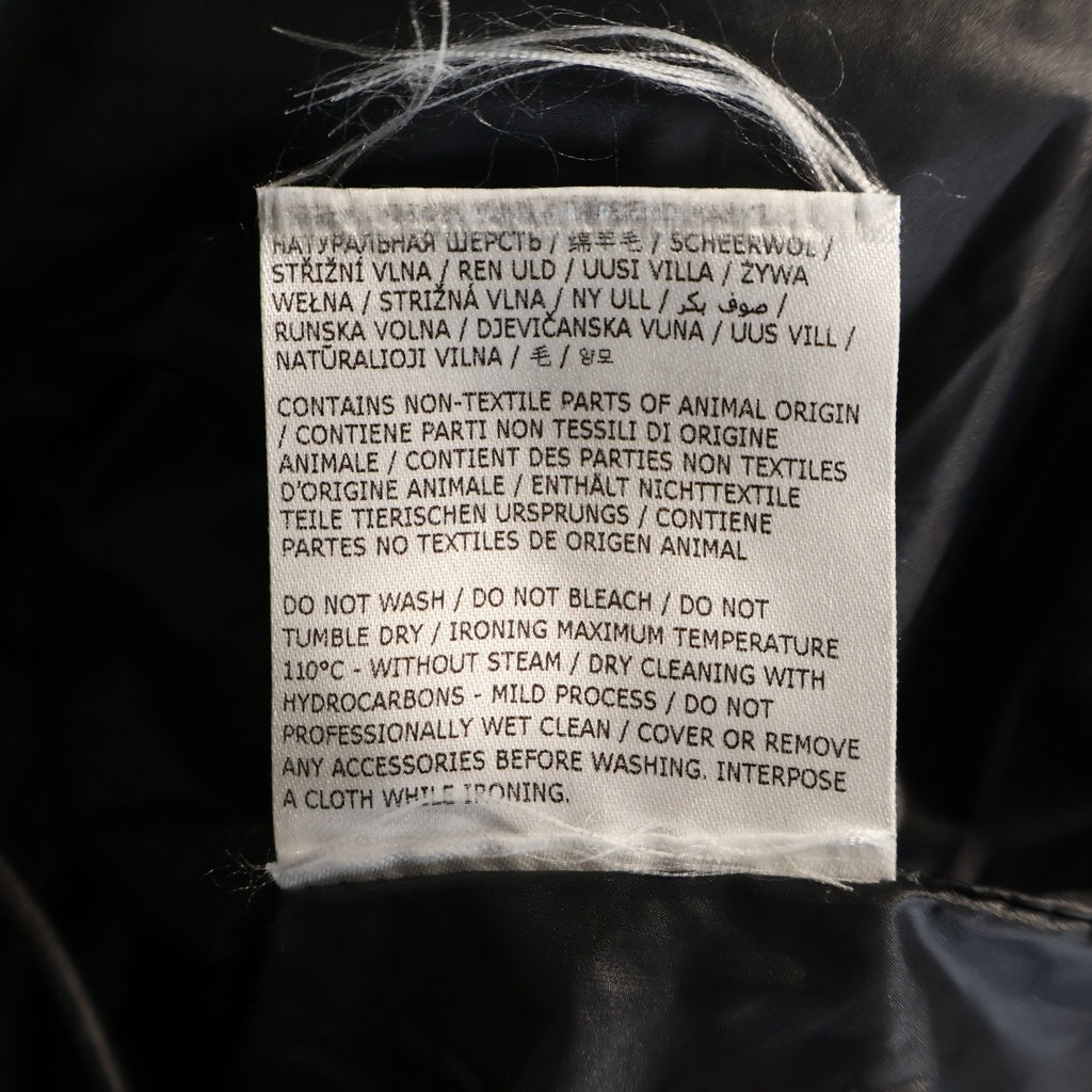 MM6 Maison Margiela(エムエムシックスメゾンマルジェラ) エコレザー パファー ダウンジャケット ブラック S52AM0304 S53057