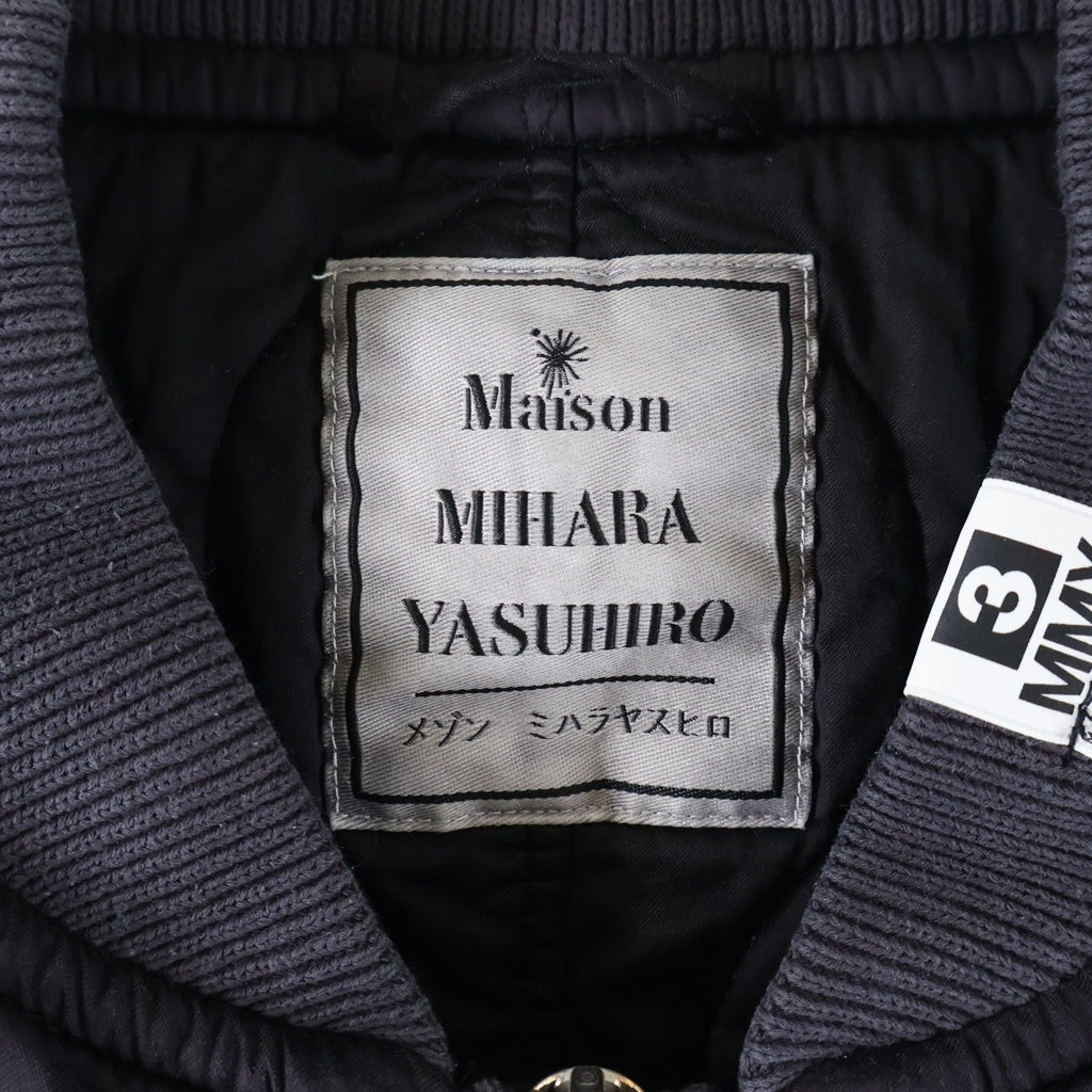 MAISON MIHARAYASUHIRO(メゾンミハラヤスヒロ) 25AW AGED FLIGHT JACKET ナイロン ボンバージャケット MA-1 ブルゾン パープル J15BL151