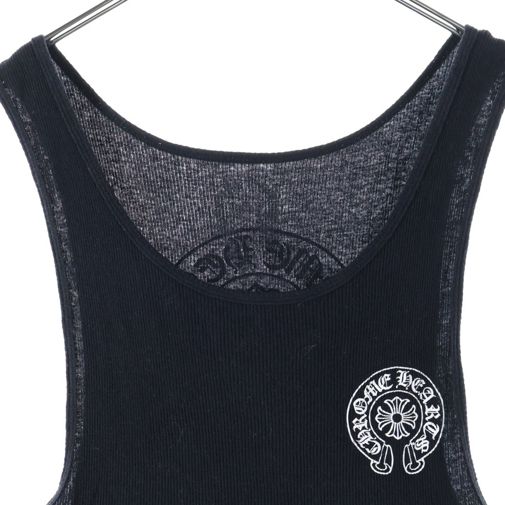 CHROME HEARTS(クロムハーツ) Horseshoe Logo Tank Top ホースシュー プリントタンクトップ ブラック