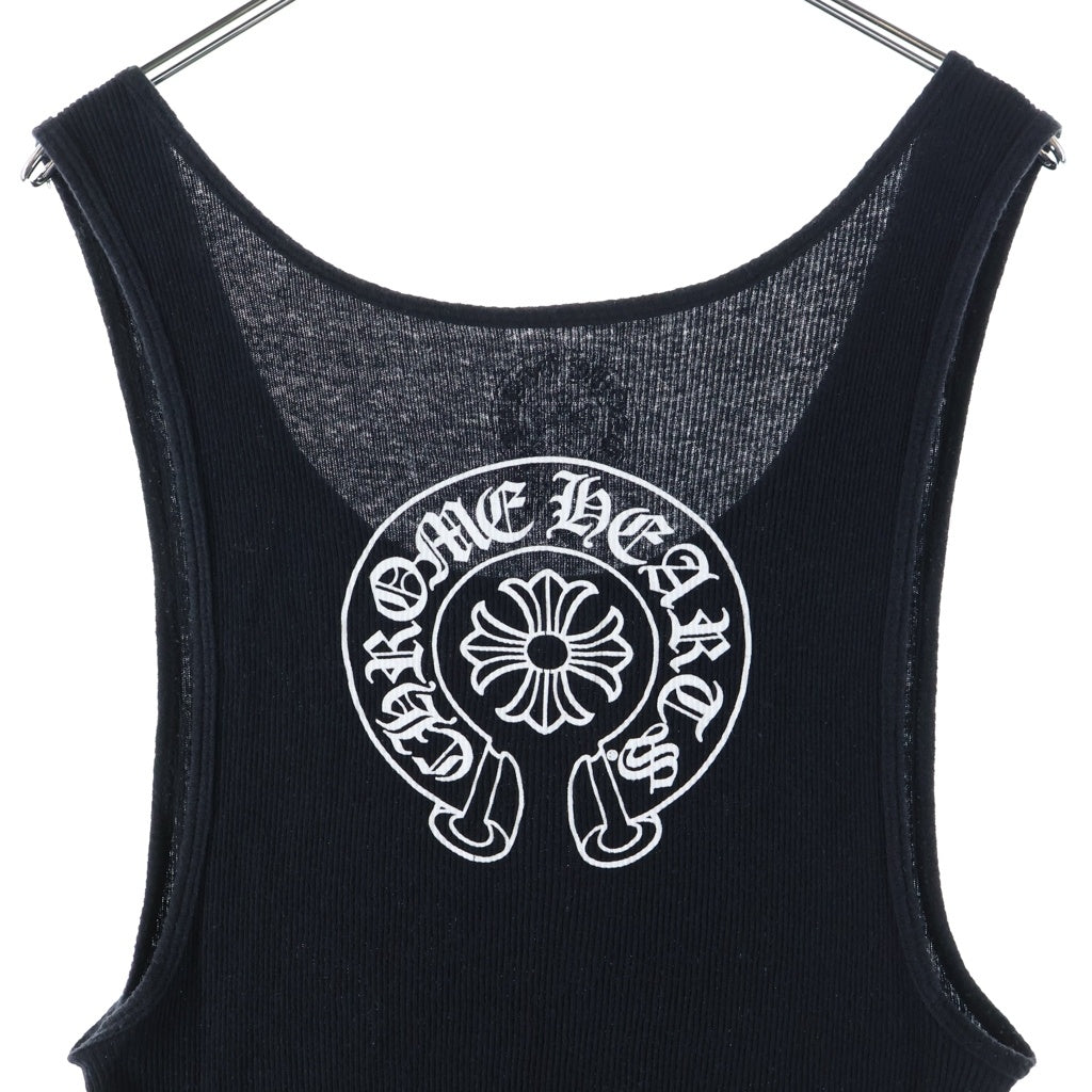 CHROME HEARTS(クロムハーツ) Horseshoe Logo Tank Top ホースシュー プリントタンクトップ ブラック