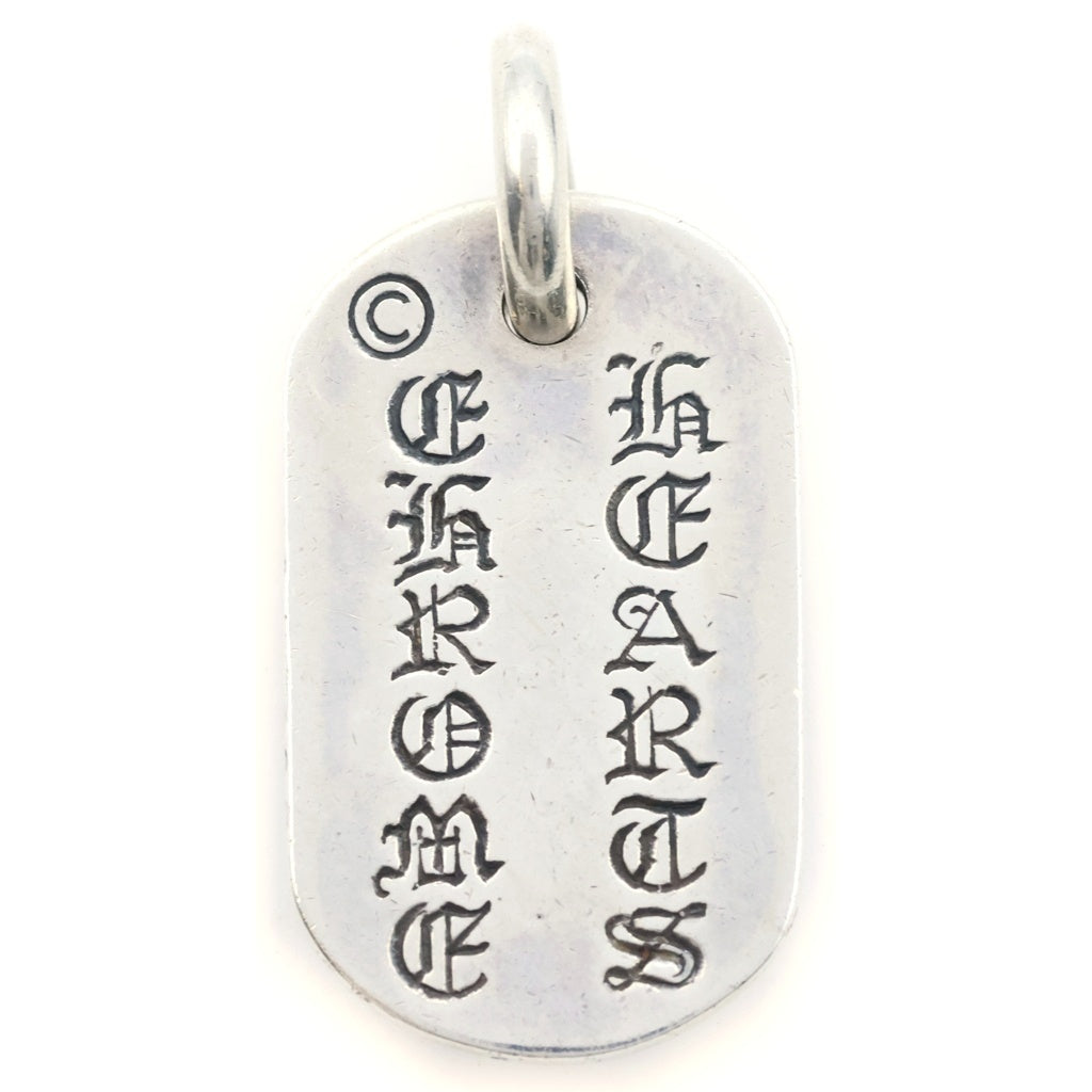 CHROME HEARTS(クロムハーツ) RAISED DOGTAG レイズドドッグタグ NYC限定 ネックレストップ シルバー