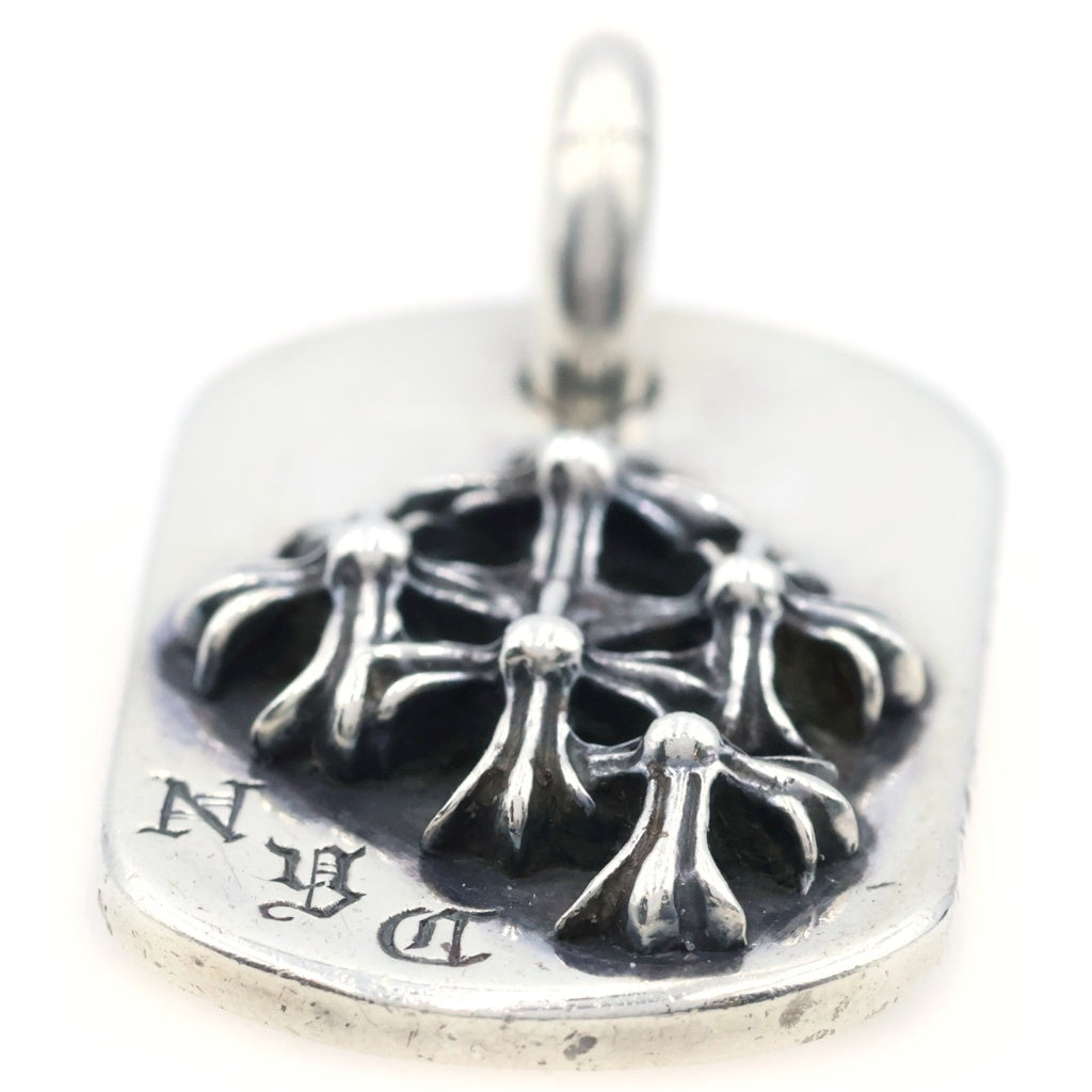 CHROME HEARTS(クロムハーツ) RAISED DOGTAG レイズドドッグタグ NYC限定 ネックレストップ シルバー
