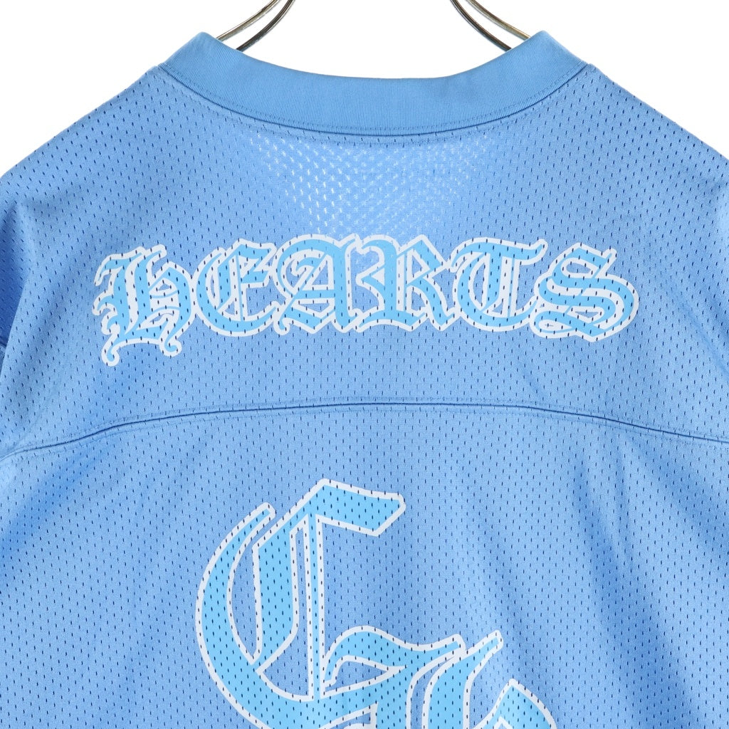 CHROME HEARTS(クロムハーツ) MESH WARM UP JERSEY メッシュワームアップジャージ 半袖Tシャツ ブルー