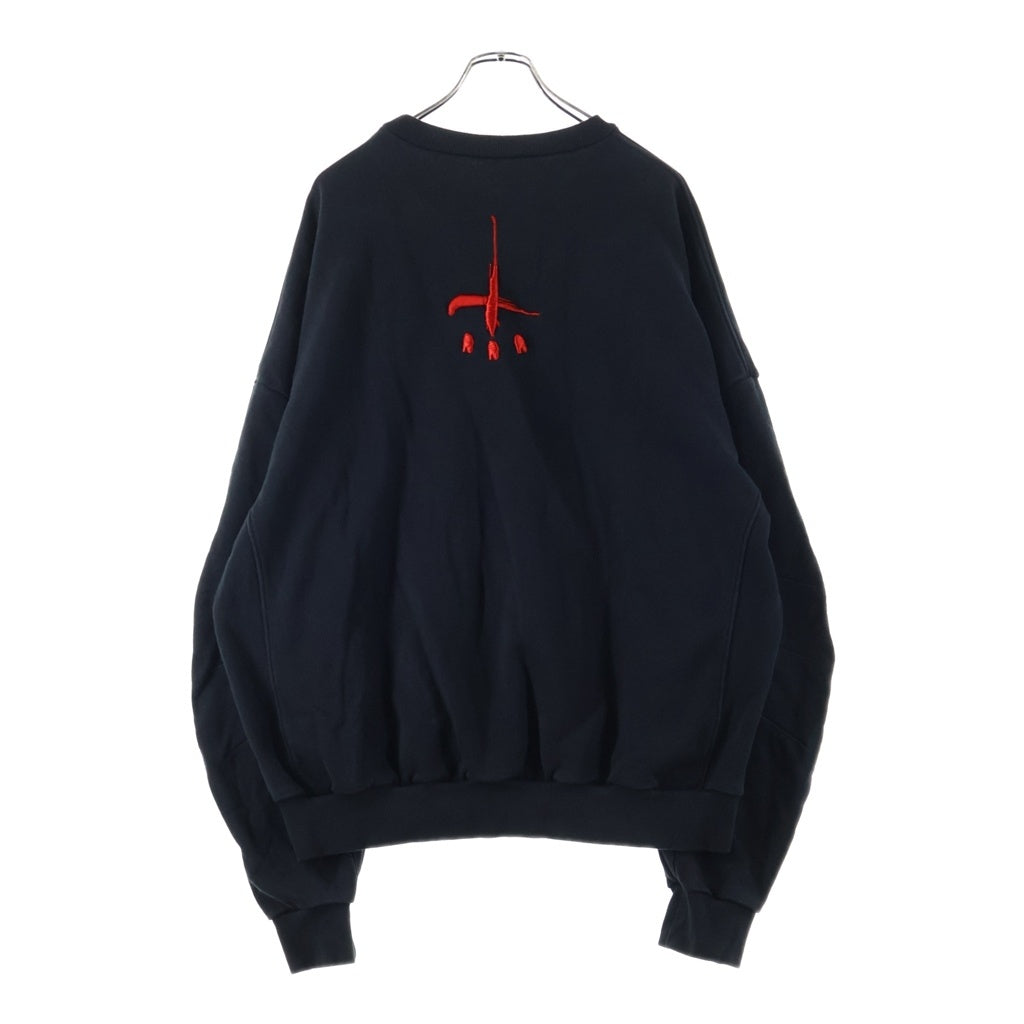 cvtvlist(カタリスト) 3D LOGO USUAL SWEAT SHIRT フロント刺繍 クルーネック スウェット ブラック