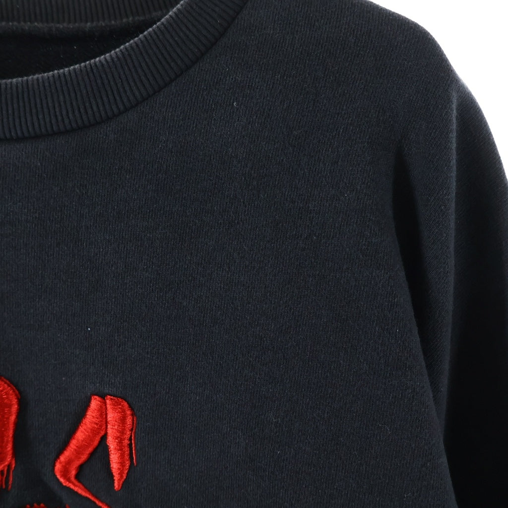 cvtvlist(カタリスト) 3D LOGO USUAL SWEAT SHIRT フロント刺繍 クルーネック スウェット ブラック