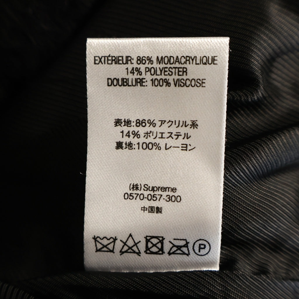 SUPREME(シュプリーム) 20SS Faux Fur Varsity Jacket フェイクファー バーシティジャケット スタジアムジャケット スタジャン ブラック