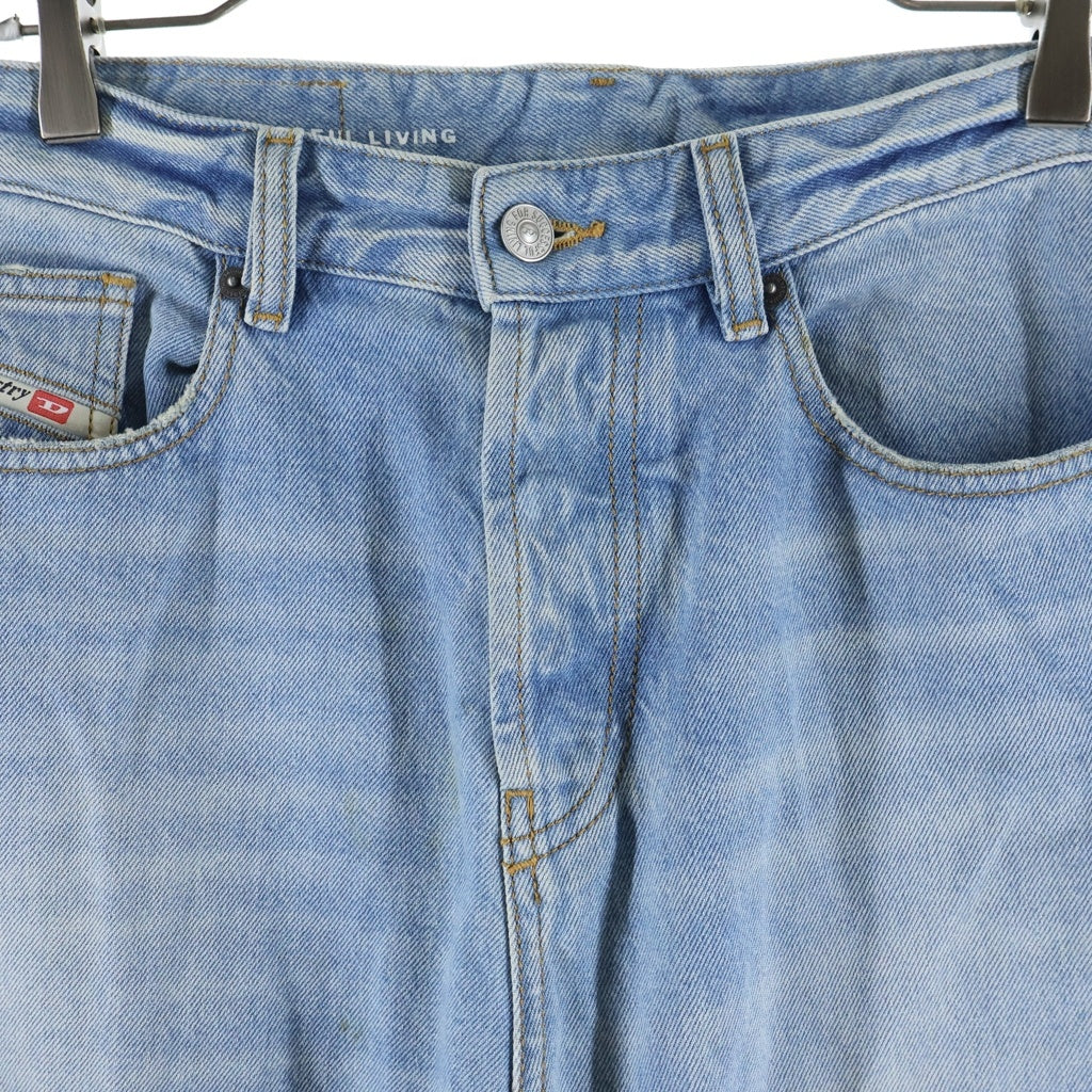 DIESEL(ディーゼル) D-RISE リラックスフィット ダメージデニムパンツ インディゴ A06371