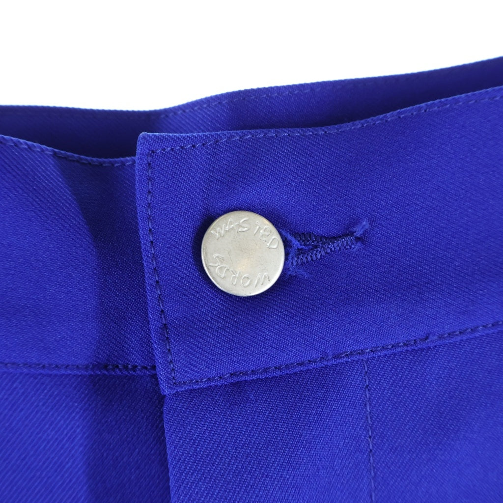 NO BRAND(ノーブランド) SHINYAKOZUKA M-PANTALON パンタロンカーゴパンツ ワイドパンツ ブルー 2402SK72