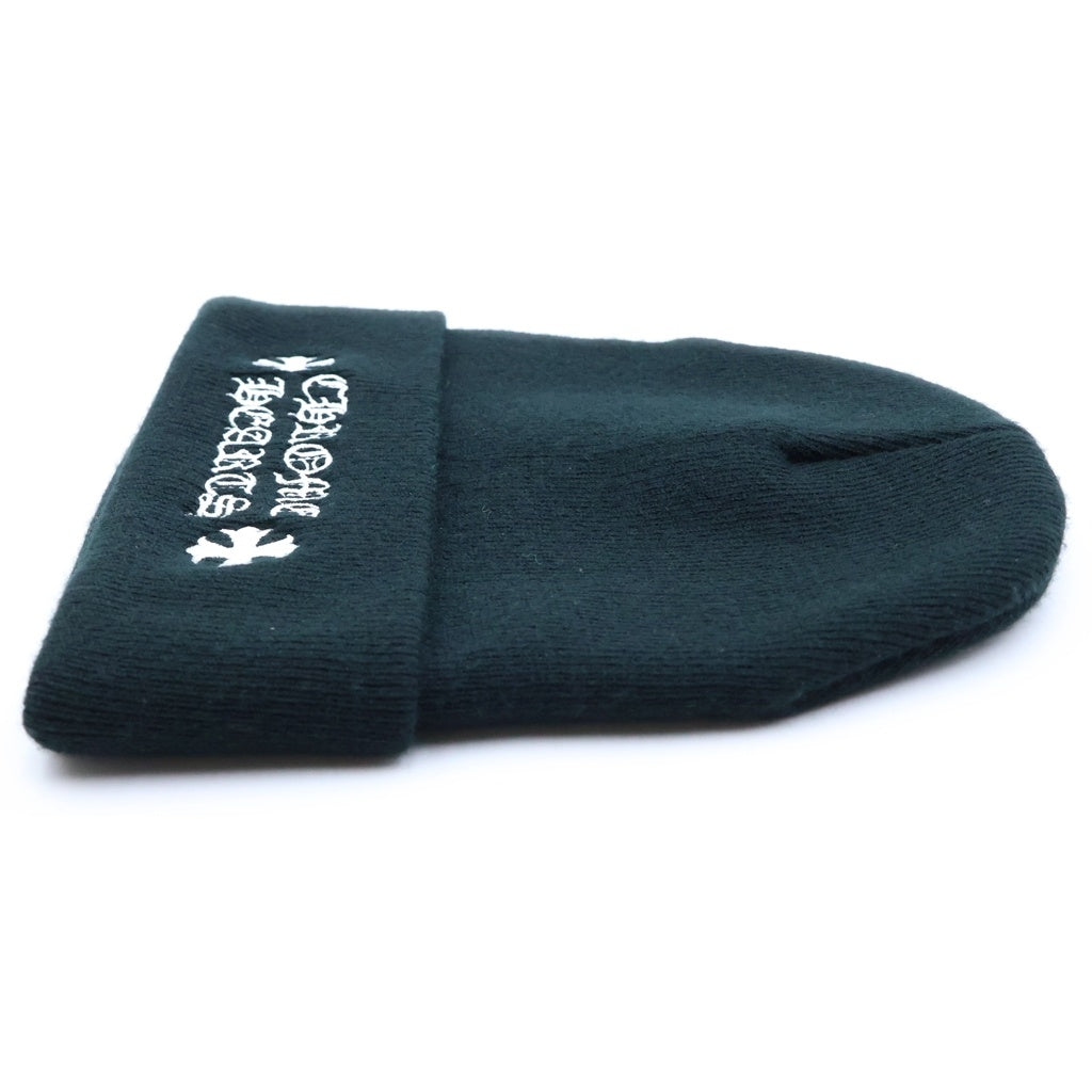 CHROME HEARTS(クロムハーツ) WOOL WATCH CAP CH PLUS クロス刺繍 ビーニー ニット帽 帽子 ブラック