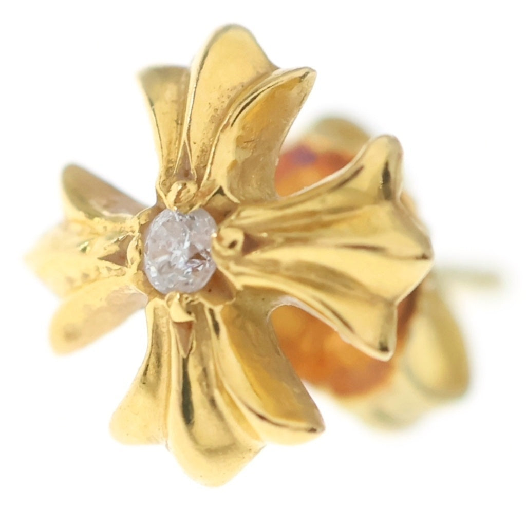 CHROME HEARTS(クロムハーツ) 22K No2 CH PLS 1DIA CHプラス スタッドピアス 1ダイヤ ゴールド BCA021