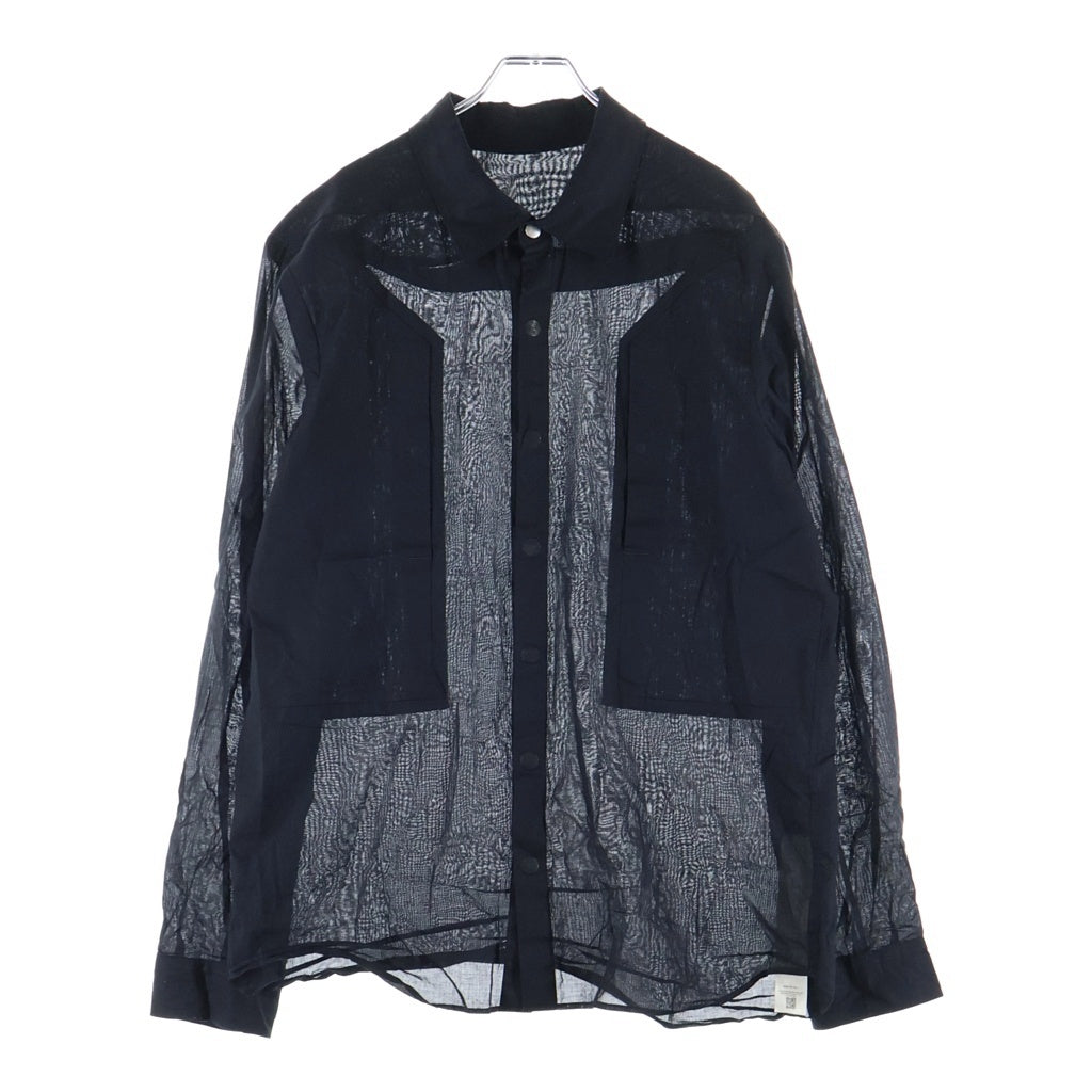 Rick Owens(リックオウエンス) FOG POCKET OUTERSHIRT フォグポケット 長袖シャツ ブラック