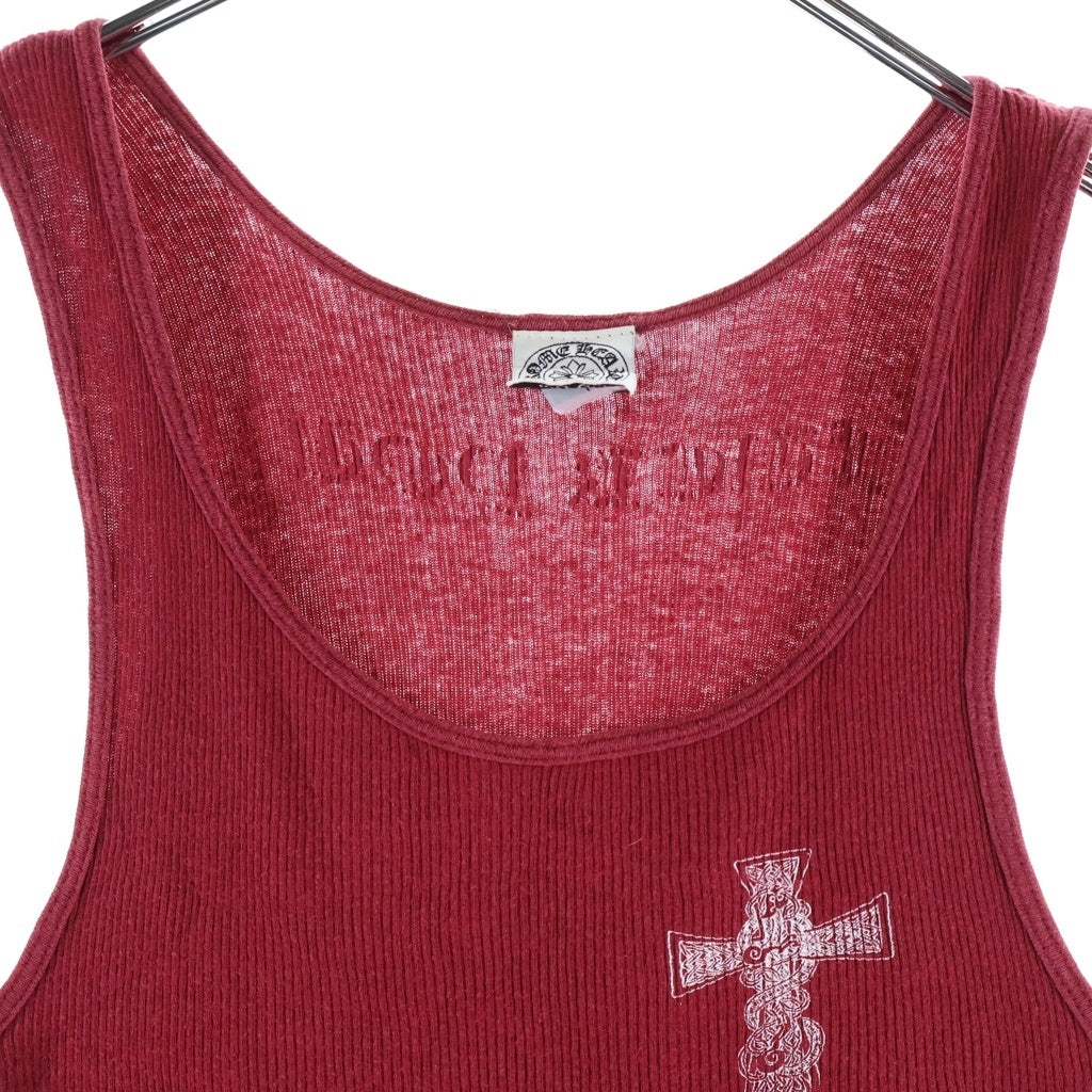 CHROME HEARTS(クロムハーツ) OLD FUCK YOU ケルティッククロス タンクトップレッド