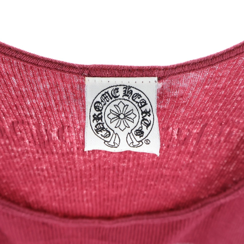 CHROME HEARTS(クロムハーツ) OLD FUCK YOU ケルティッククロス タンクトップレッド