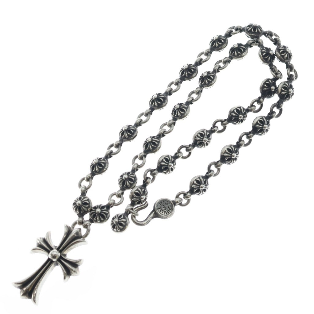 CHROME HEARTS(クロムハーツ) #1 CRSBL CHN SML CH CRS クロスボールチェーン スモールCHクロス ネックレス シルバー BCA193