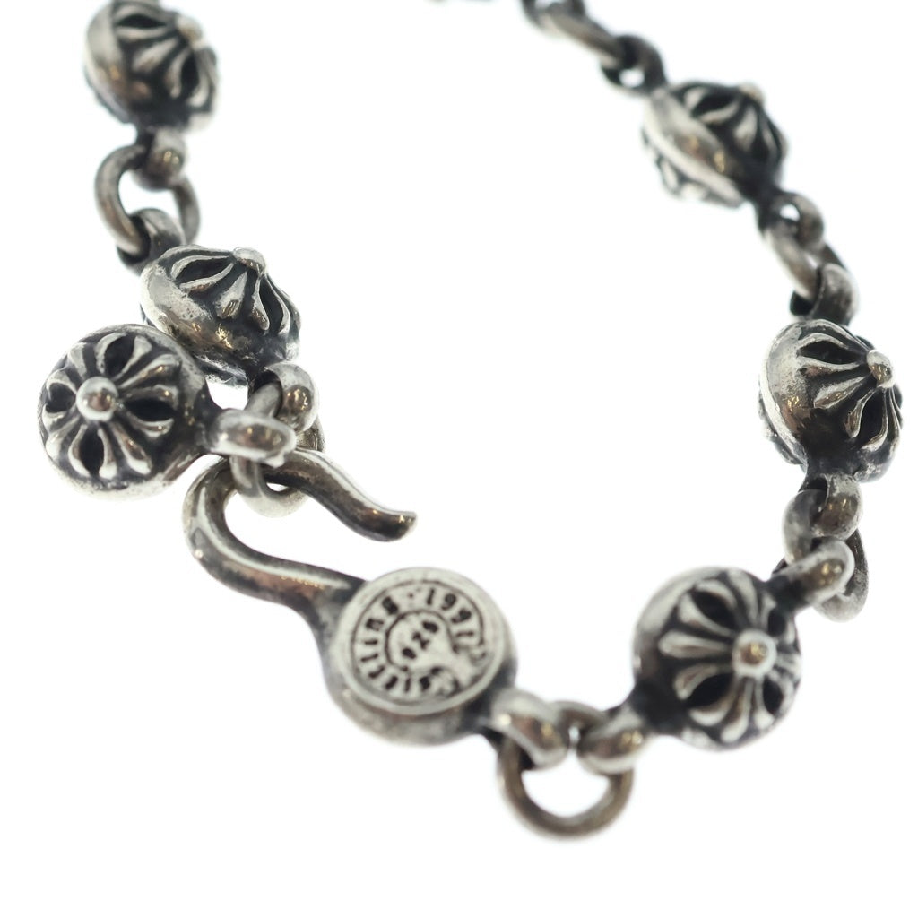 CHROME HEARTS(クロムハーツ) #1 CRSBL CHN SML CH CRS クロスボールチェーン スモールCHクロス ネックレス シルバー BCA193