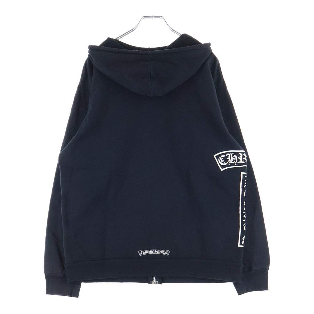 CHROME HEARTS(クロムハーツ) BSフレア Tバープリント ジップアップパーカー ブラック