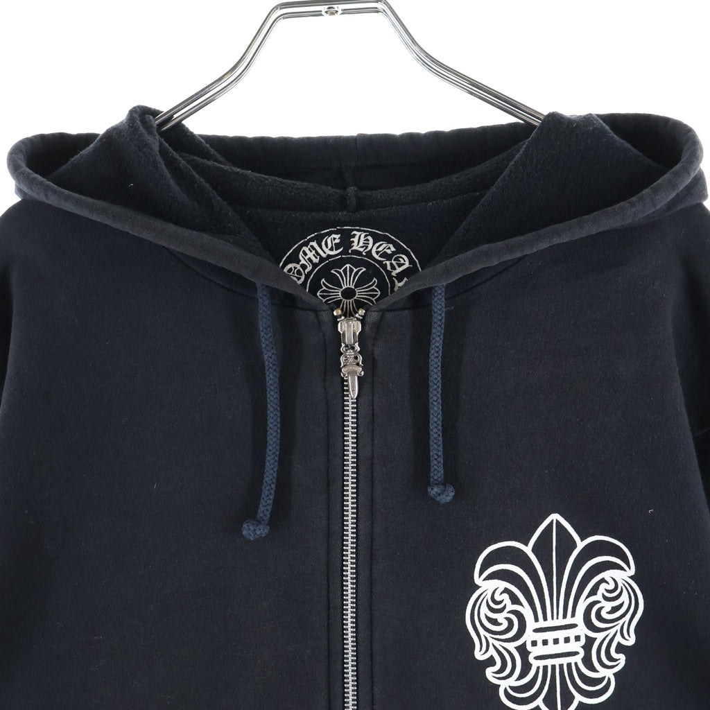 CHROME HEARTS(クロムハーツ) BSフレア Tバープリント ジップアップパーカー ブラック