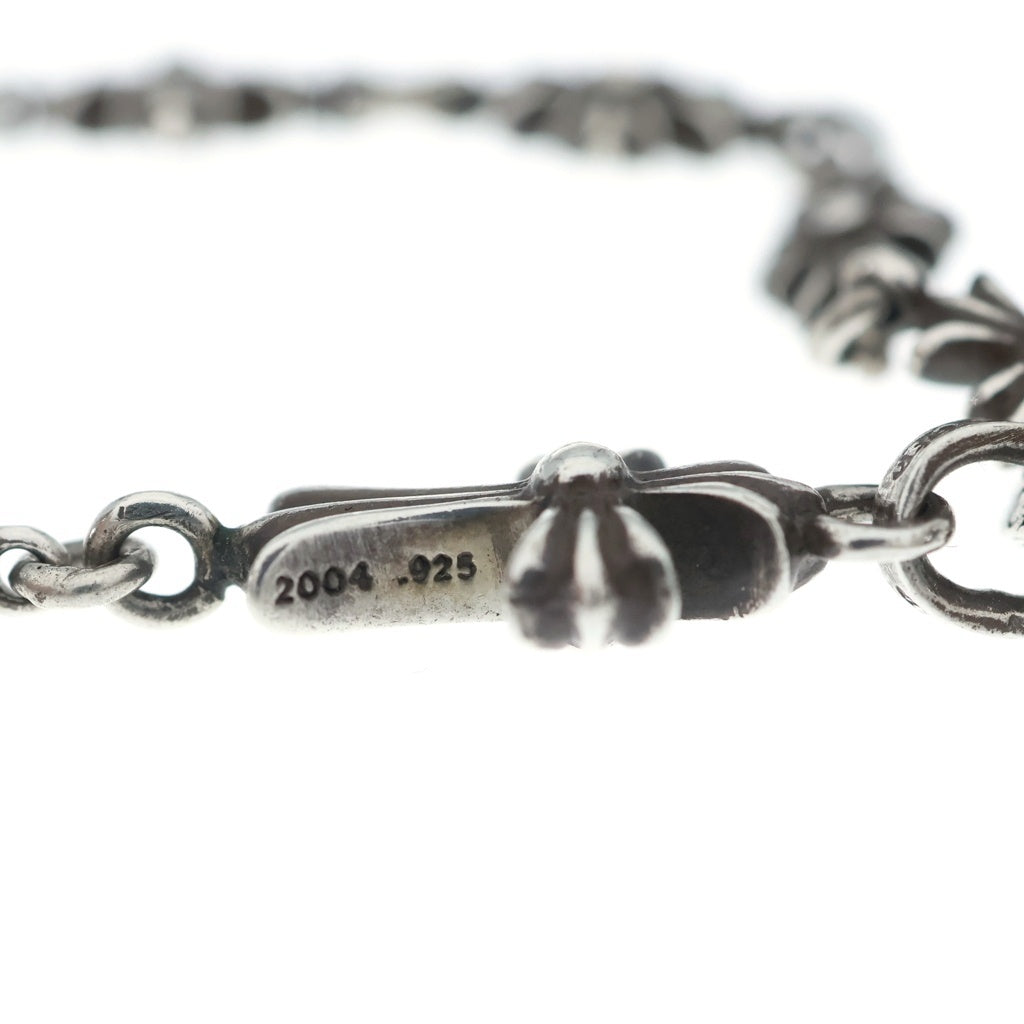CHROME HEARTS(クロムハーツ) CHKE CHN TNYE W CH CRS タイニーE チョークチェーン ロザリオ ネックレス シルバー