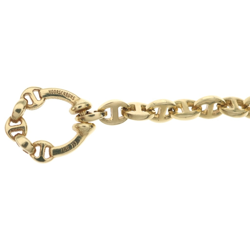 HOORSENBUHS(ホーセンブース) 3MM OPEN-LINK BRACELET K18 3mmオープンリンクブレスレット ダイヤ入り ゴールド HB059-18KYG-7.5