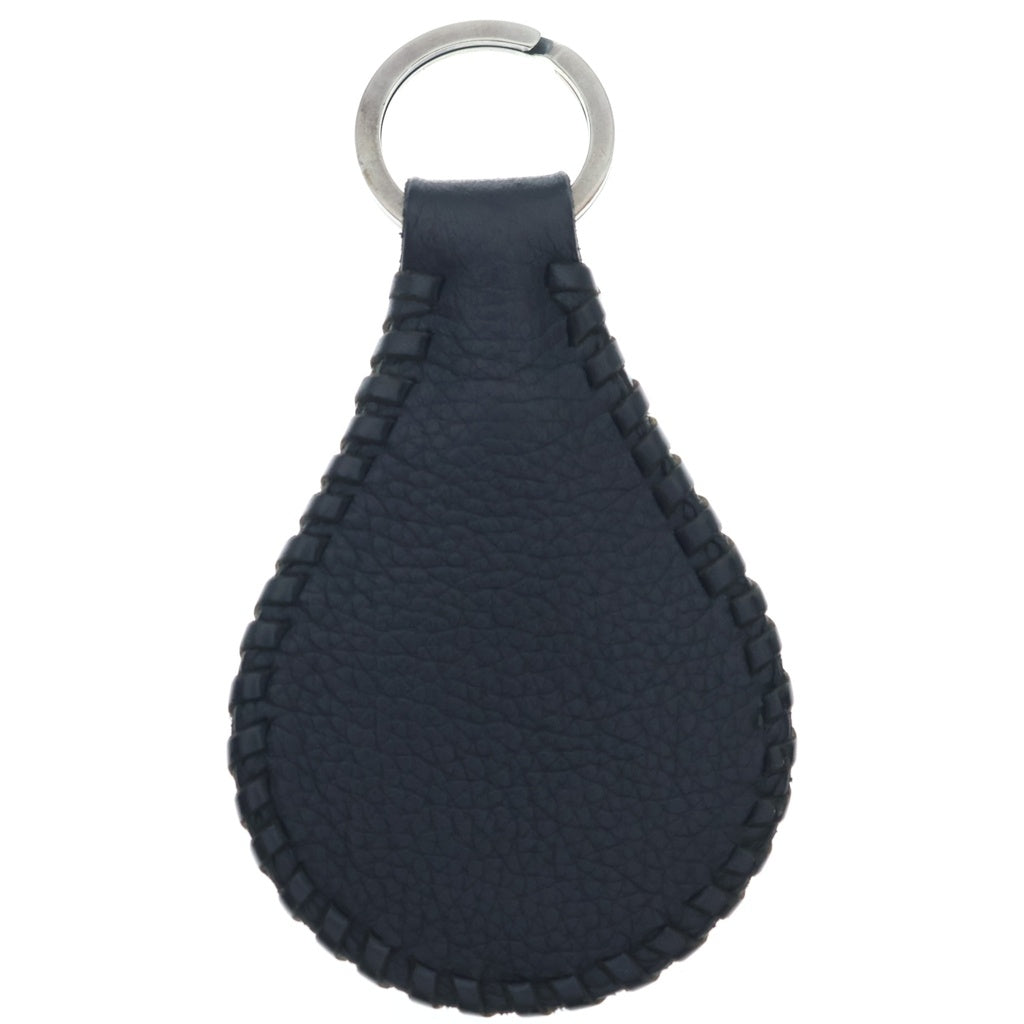 Gaboratory/Gabor(ガボラトリー/ガボール) ARABESQUE LEATHER BACKED KEYCHAIN アラベスク レザーバックド キーチェーン ブラック/シルバー