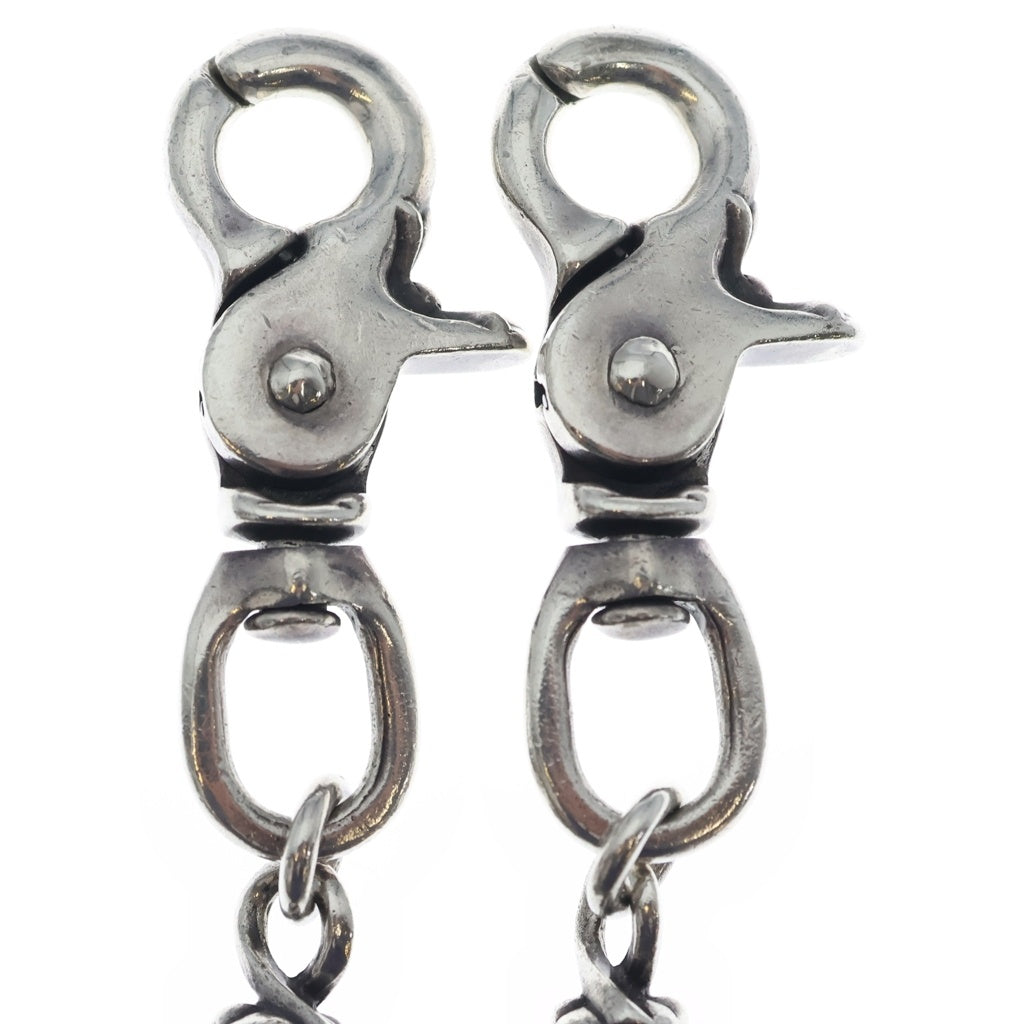 CHROME HEARTS(クロムハーツ) ROLLER LONG-T 2クリップ 9LINKロングローラー ウォレットチェーン シルバー