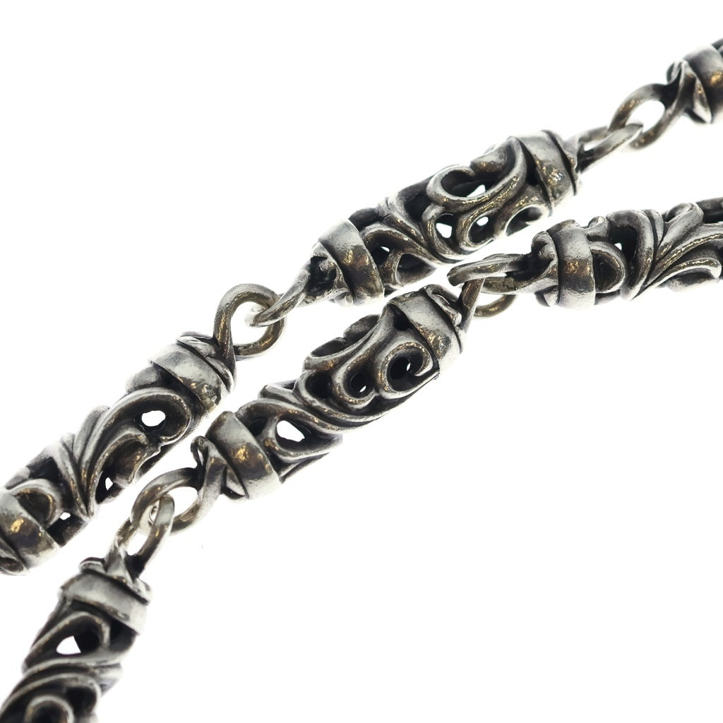 CHROME HEARTS(クロムハーツ) ROLLER LONG-T 2クリップ 9LINKロングローラー ウォレットチェーン シルバー