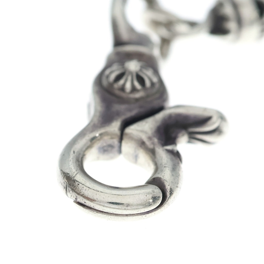 CHROME HEARTS(クロムハーツ) ROLLER LONG-T 2クリップ 9LINKロングローラー ウォレットチェーン シルバー
