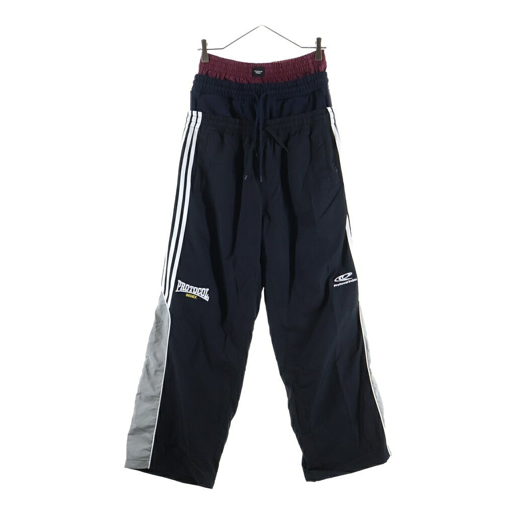 NO BRAND(ノーブランド) プロトコルインデックス Protocol Index 3 LAYERED SWEAT PANTS レイヤードスウェットロングパンツ マルチ