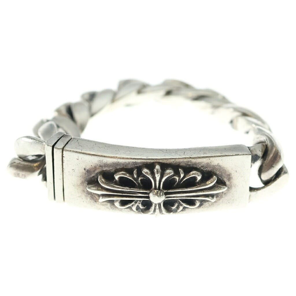 CHROME HEARTS(クロムハーツ) ID FLORAL CRS フローラルクロスIDクラシックリンク ブレスレット 11LINK シルバー BCA164
