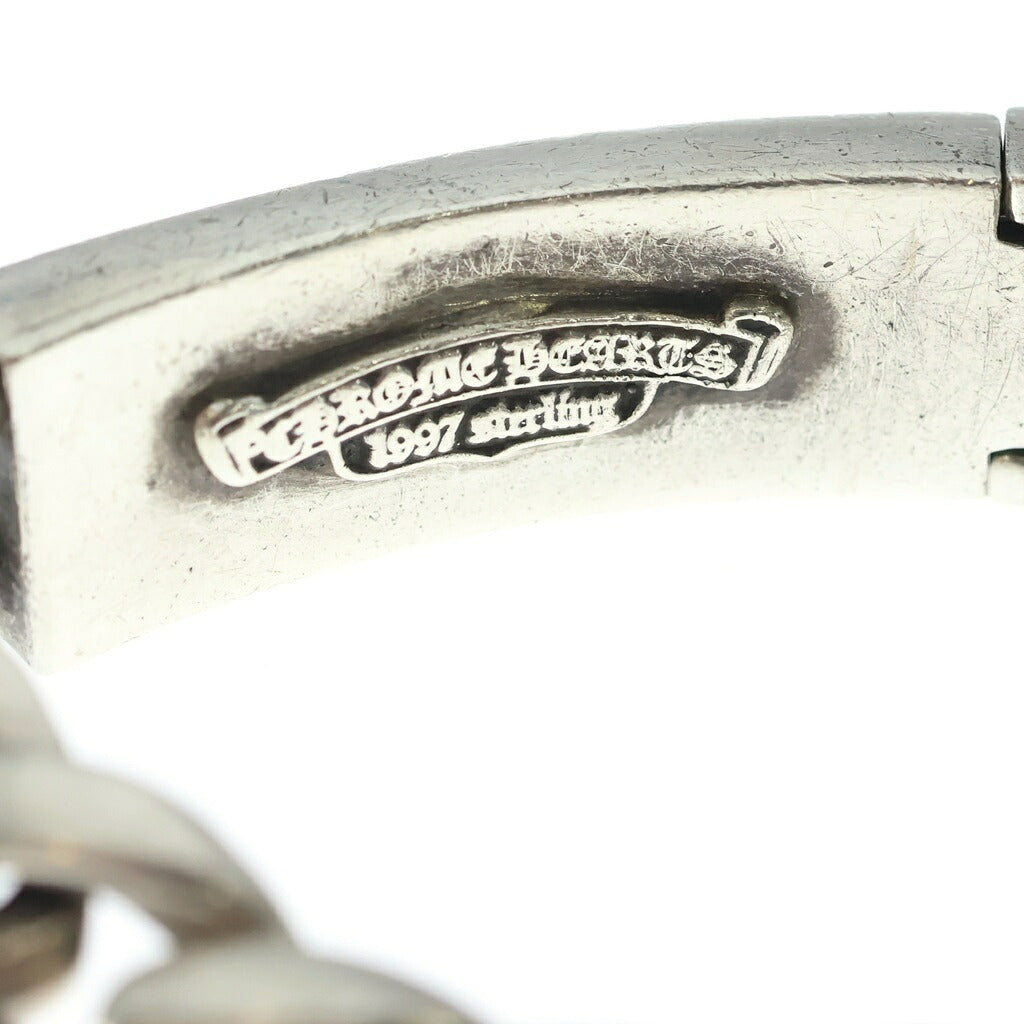 CHROME HEARTS(クロムハーツ) ID FLORAL CRS フローラルクロスIDクラシックリンク ブレスレット 11LINK シルバー BCA164