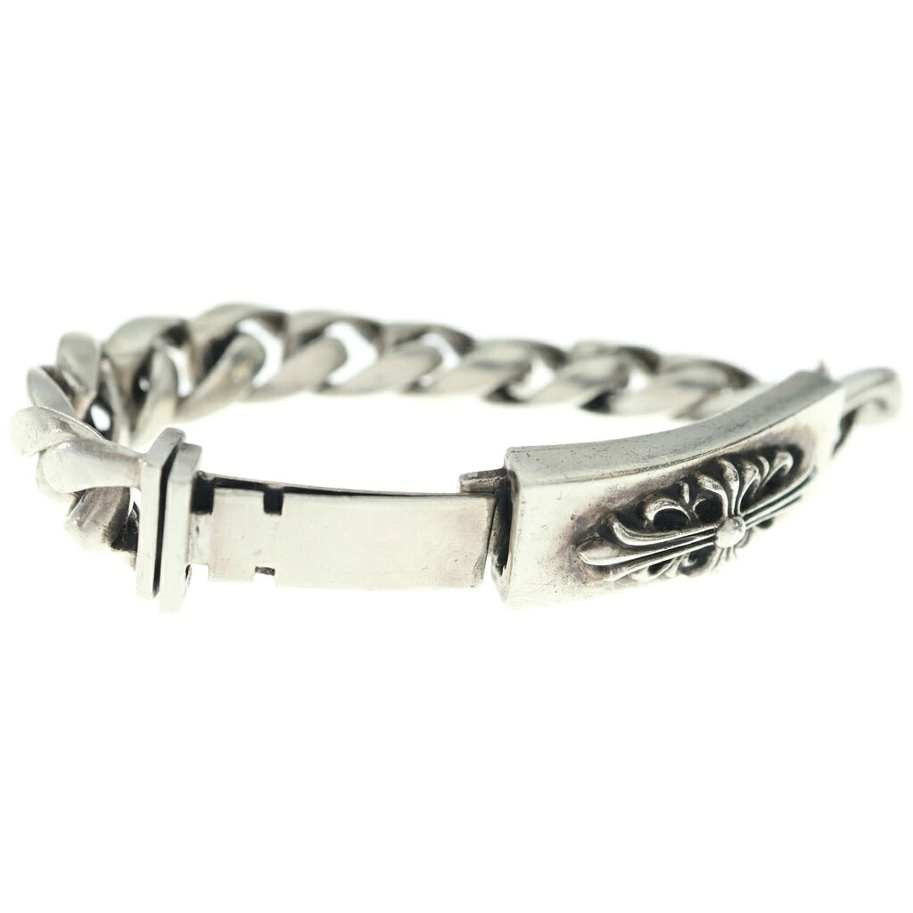 CHROME HEARTS(クロムハーツ) ID FLORAL CRS フローラルクロスIDクラシックリンク ブレスレット 11LINK シルバー BCA164