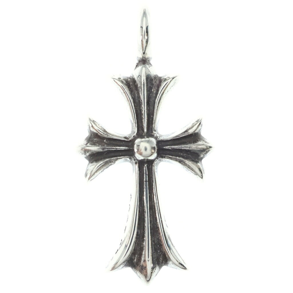 CHROME HEARTS(クロムハーツ) TNY CRSF P/B DIA タイニーファットクロス PAVEブラックダイヤ ペンダントトップ シルバー