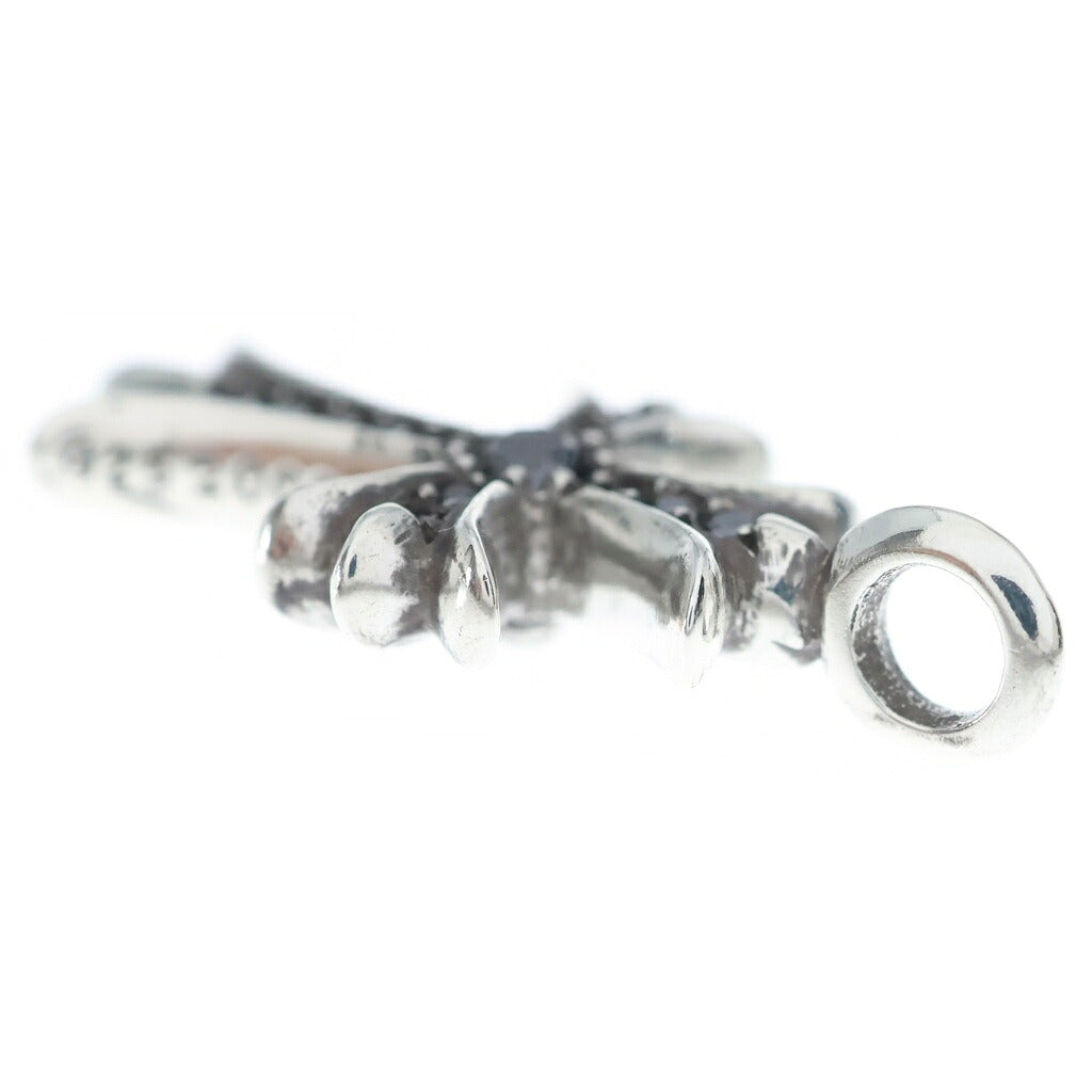 CHROME HEARTS(クロムハーツ) TNY CRSF P/B DIA タイニーファットクロス PAVEブラックダイヤ ペンダントトップ シルバー