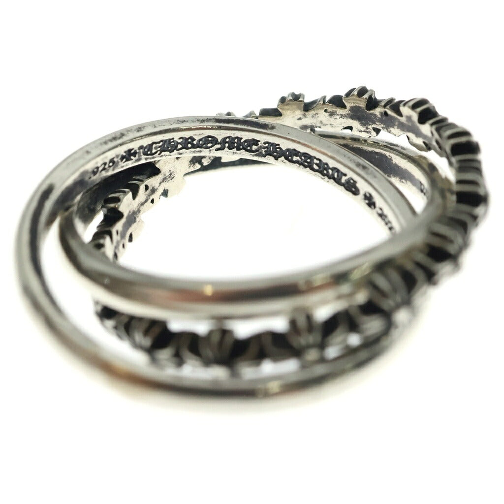 CHROME HEARTS(クロムハーツ) TINY E CH PLUS BAND TRPL タイニーECHプラストリプル リング シルバー
