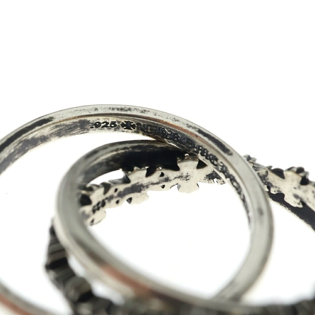 CHROME HEARTS(クロムハーツ) TINY E CH PLUS BAND TRPL タイニーECHプラストリプル リング シルバー