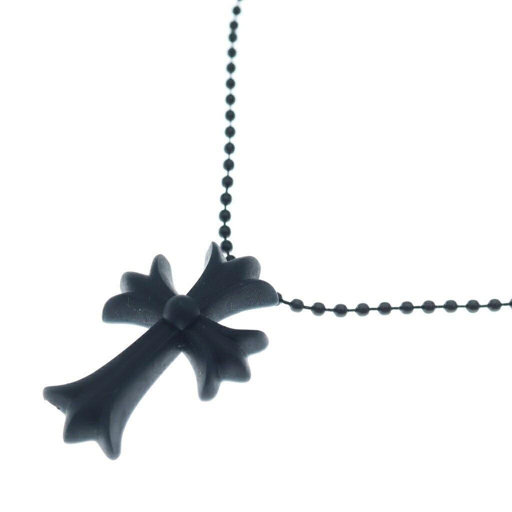 CHROME HEARTS(クロムハーツ) RUBBER CH CRS SML スモールCHクロス ラバーネックレス シリコン ブラック