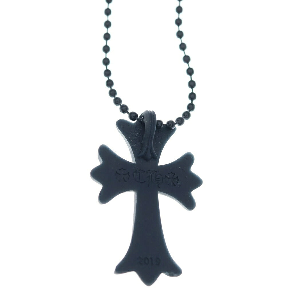 CHROME HEARTS(クロムハーツ) RUBBER CH CRS SML スモールCHクロス ラバーネックレス シリコン ブラック