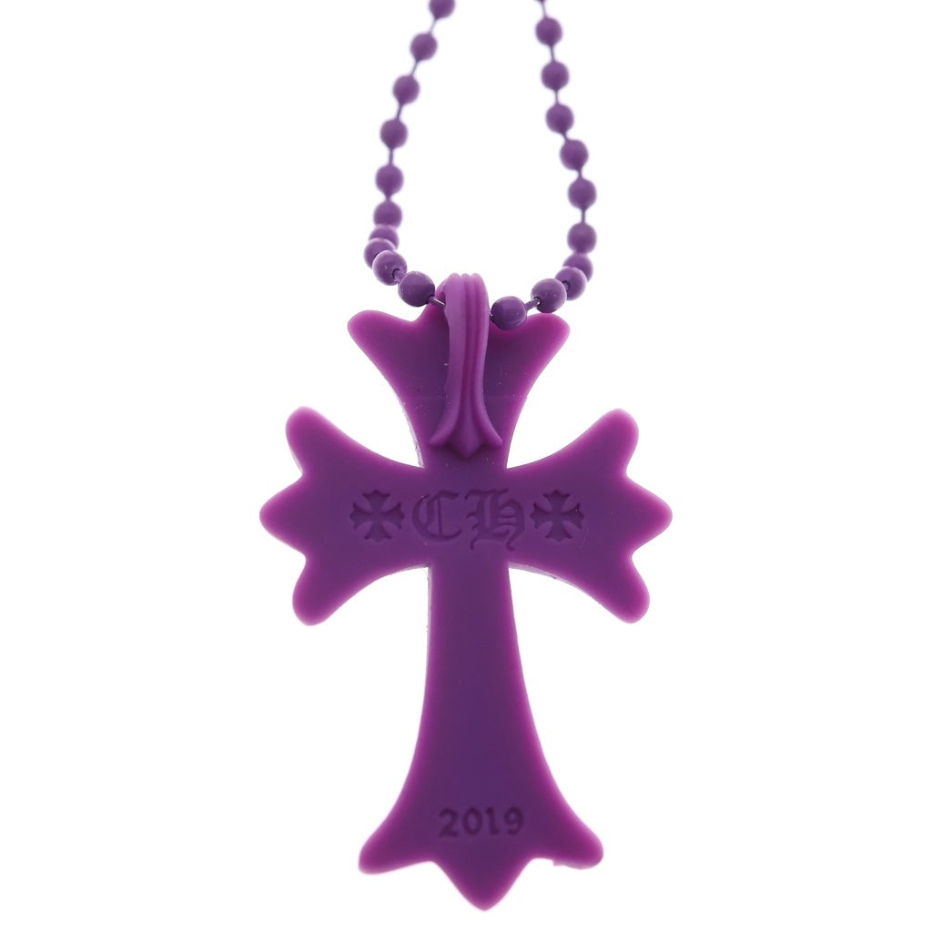 CHROME HEARTS(クロムハーツ) RUBBER CH CRS SML スモールCHクロス ラバーネックレス シリコン パープル