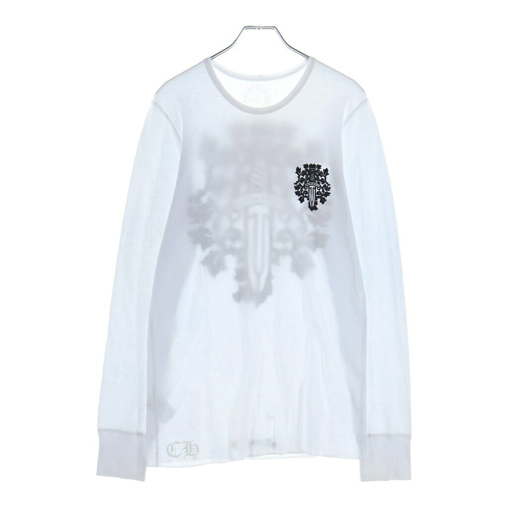 CHROME HEARTS(クロムハーツ) Thermal L S ヴァインダガープリントサーマル長袖カットソー ホワイト