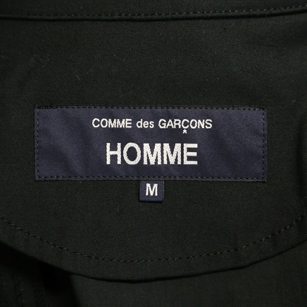 COMME des GARCONS HOMME(コムデギャルソンオム) 25SS Cotton Nylon Back Satin パッチワーク コットンナイロン バックサテン ブルゾン フライトジャケット HO-J023 ブラック