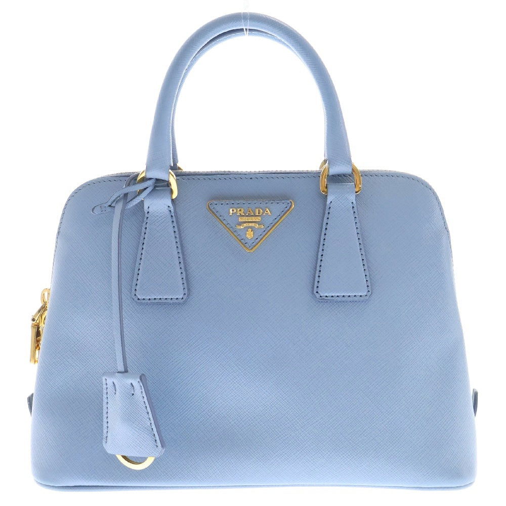 PRADA(プラダ) プロムナード スモール 2wayハンドバッグ ライトブルー レザー ショルダーバッグ サフィアーノ BL0838
