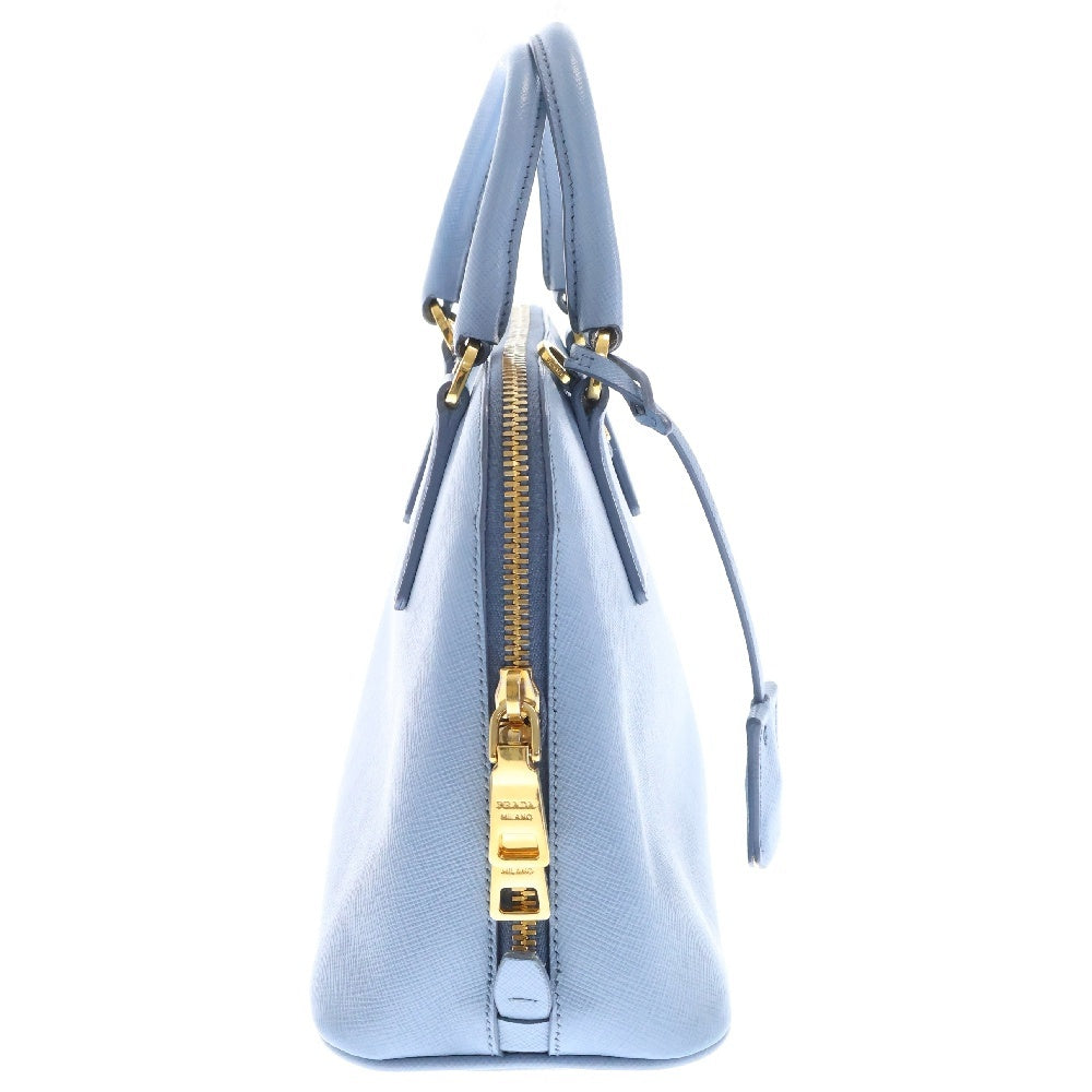 PRADA(プラダ) プロムナード スモール 2wayハンドバッグ ライトブルー レザー ショルダーバッグ サフィアーノ BL0838