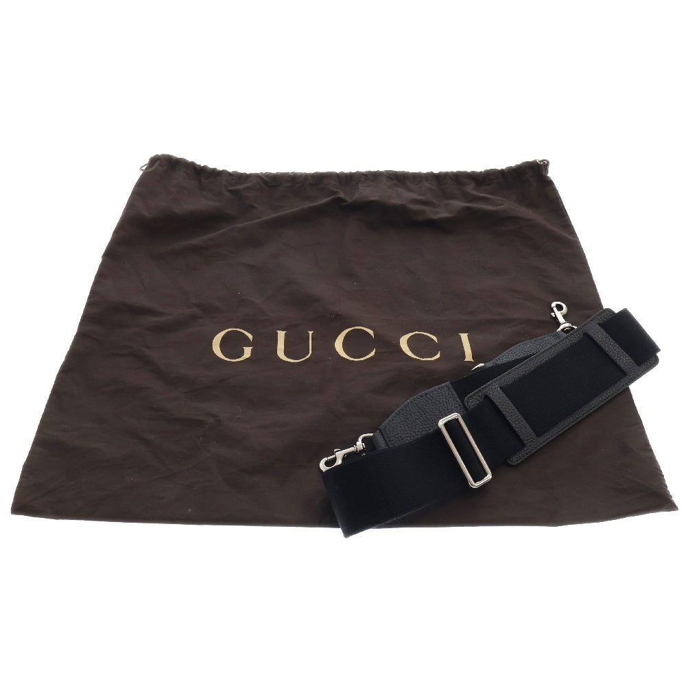 GUCCI(グッチ) ジャンボGG ミニボストンバッグ ブラック レザー ダッフル ショルダーバッグ ハンドバッグ 725292